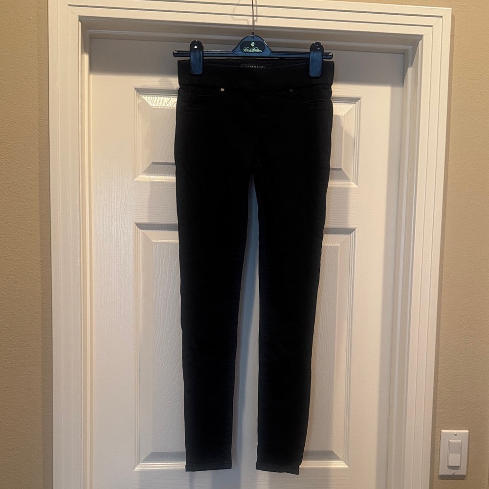 Liverpool Jeans Company Black Pull-on Skinny Jeans
